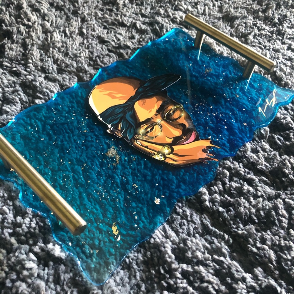 Tupac decorative tray